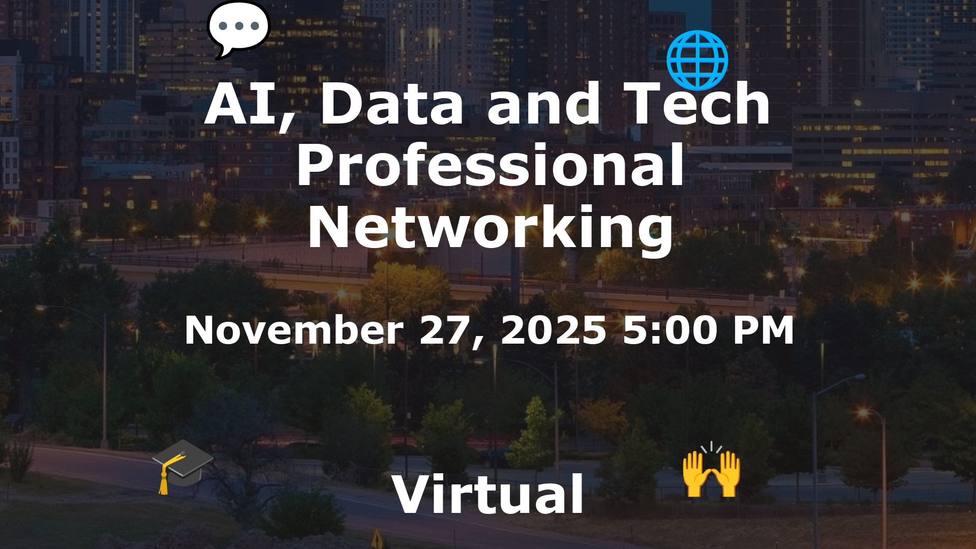 AI, Data and Tech Professional Networking event image